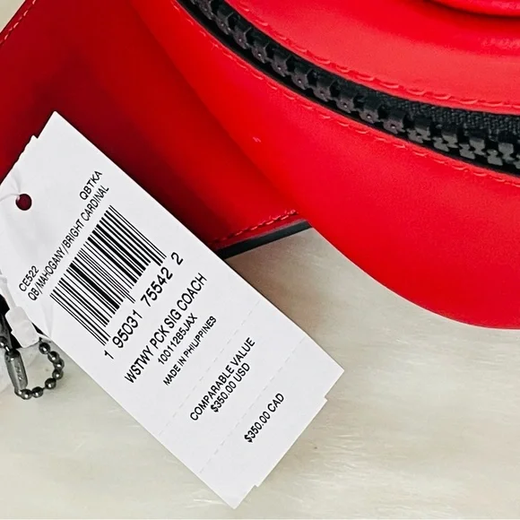 NWT Coach Westway backpack in Colorblock Signature Canvas with Coach Patch Sling - Picture 8 of 13